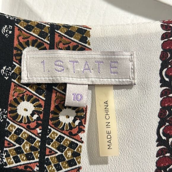 NWT 1. STATE Shorts Romper, Size 10 - Picture 7 of 12